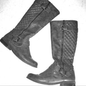 Grey Studded Fergalicious Boots
